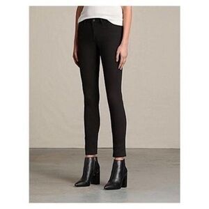 All Saints Jet Black Stilt Jeans 32